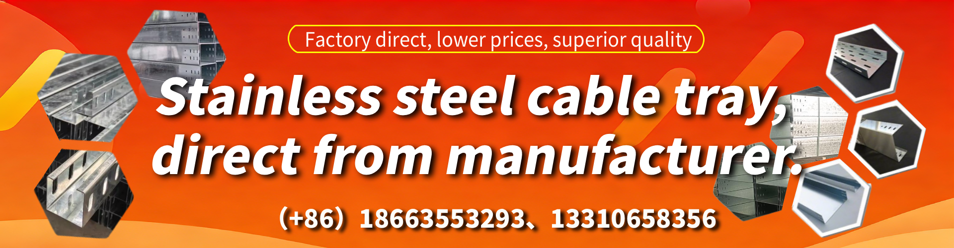 Orange Stainless Steel Cable Tray Manufacturer